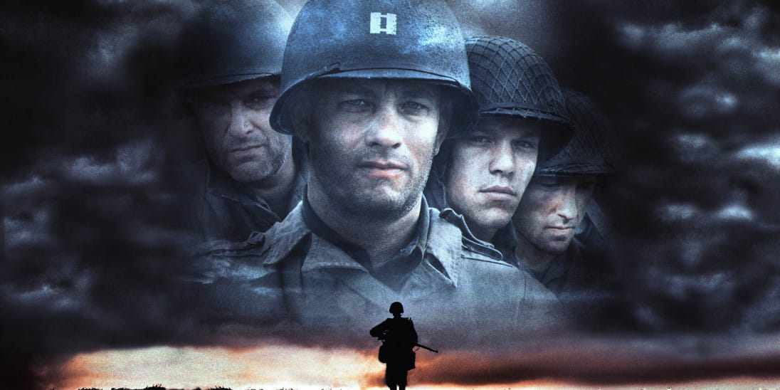 مراجعة لأبرز 5 الأفلام الحربية المبنية على قصص واقعية 3 2. فيلم Saving Private Ryan (1998): مأساة الفرد في قلب الحرب العالمية الثانية